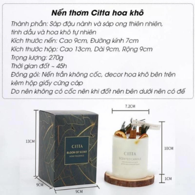 nến thơm ngủ ngon Citta